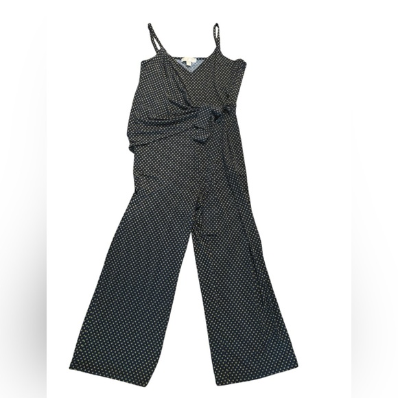 NWOT- MICHAEL Michael Kors - Printed Side-Tie Sleeveless Jumpsuit - Size L - Picture 2 of 7